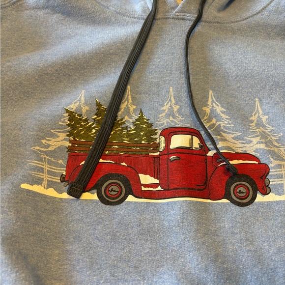 Adult Small Christmas Truck Sweatshirt - Picture 8 of 8